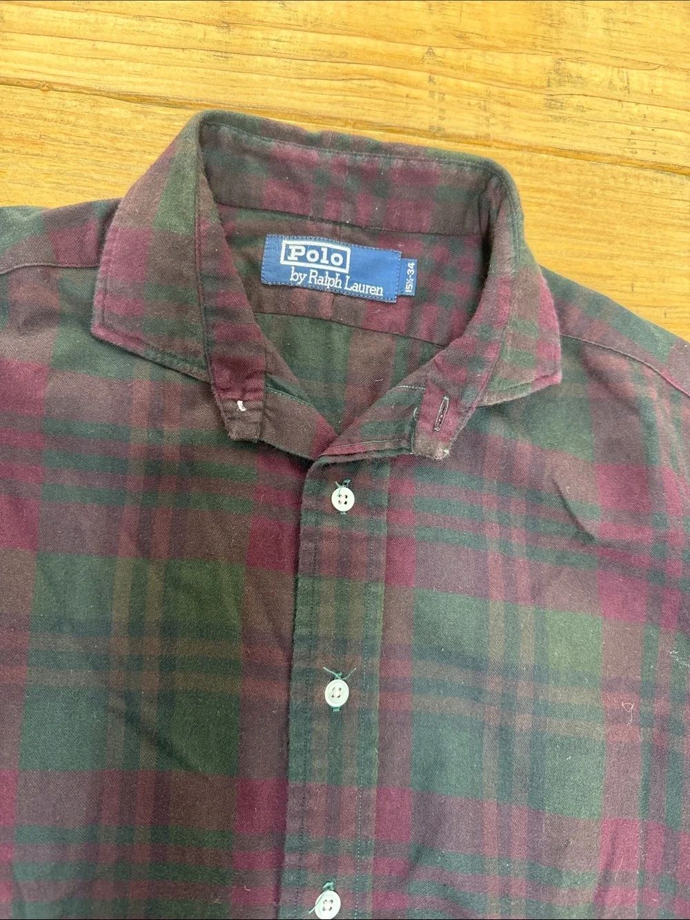 Polo by Ralph Lauren Men's Plaid Button-Down Shirt - Black & Burgundy